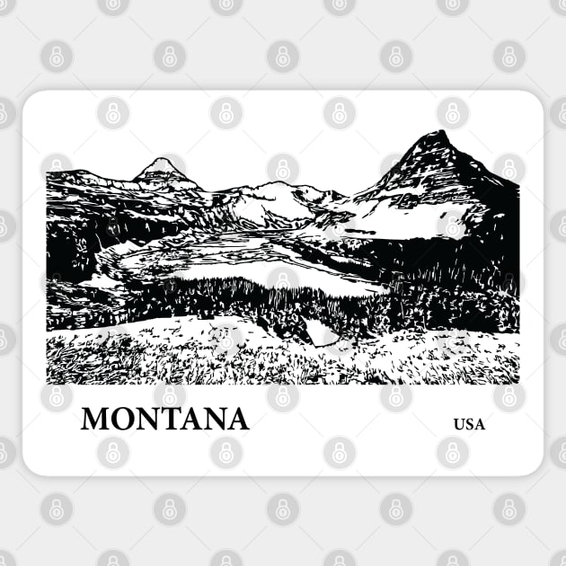 Montana USA Sticker by Lakeric